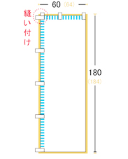 のぼりの標準的なサイズ